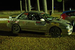 Madelyn Tabor / Sophia McKee Subaru Impreza 2.5RS after the finish.