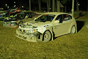 Tim Wickberg / Bryce Proseus Subaru WRX STi after the finish.