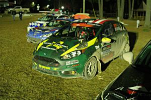 Alastair Scully / Alex Gelsomino Ford Fiesta ST after the finish.