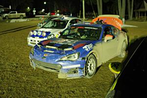 Santiago Iglesias / R.J. Kassel Subaru BRZ after the finish.