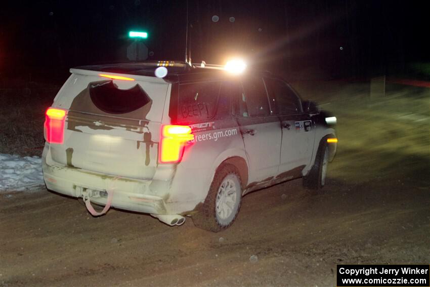 A Chevy Tahoe sweeps SS15, Camp 30-East Branch II.