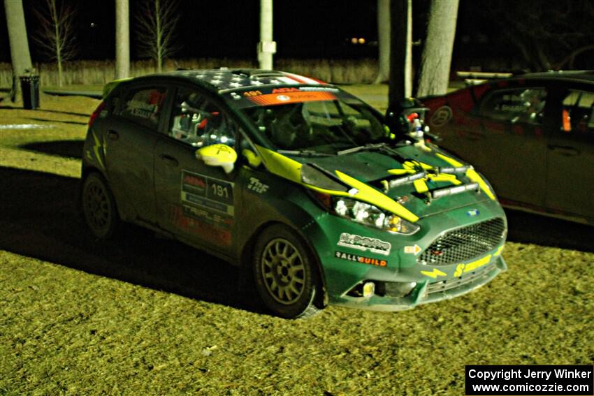 Alastair Scully / Alex Gelsomino Ford Fiesta ST after the finish.