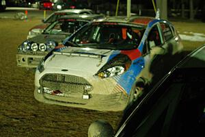 Mark Tabor / Kathryn Hansen Ford Fiesta ST after the finish.