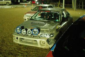 Madelyn Tabor / Sophia McKee Subaru Impreza 2.5RS after the finish.