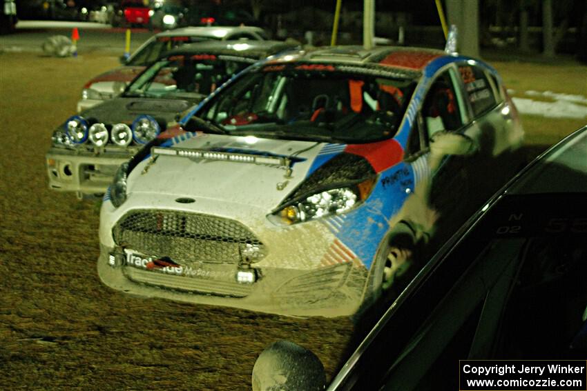 Mark Tabor / Kathryn Hansen Ford Fiesta ST after the finish.