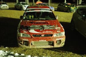 Ele Bardha / Corrina Roshea Subaru WRX STi after the finish.