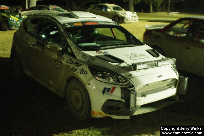 Jason Bailey / Jamie Willetts Ford Fiesta Rally3 after the finish.