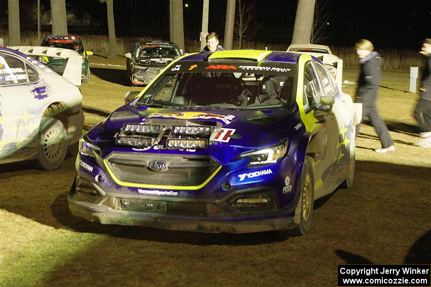 Brandon Semenuk / Keaton Williams Subaru WRX ARA24 after the finish.