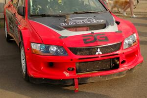 George Plsek / Danny Persein Mitsubishi Lancer WRC at parc expose.