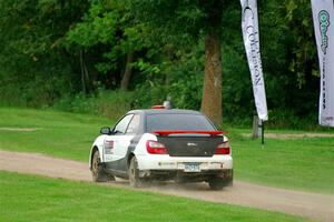 Jason Cook / Maggie Tu Subaru WRX on SS1, Soo Pass.