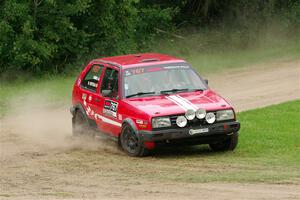 Nino Ortega / Boyd Smith VW GTI on SS1, Soo Pass.