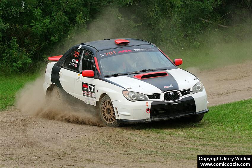 Jason Cook / Maggie Tu Subaru WRX on SS1, Soo Pass.