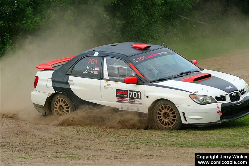 Jason Cook / Maggie Tu Subaru WRX on SS1, Soo Pass.