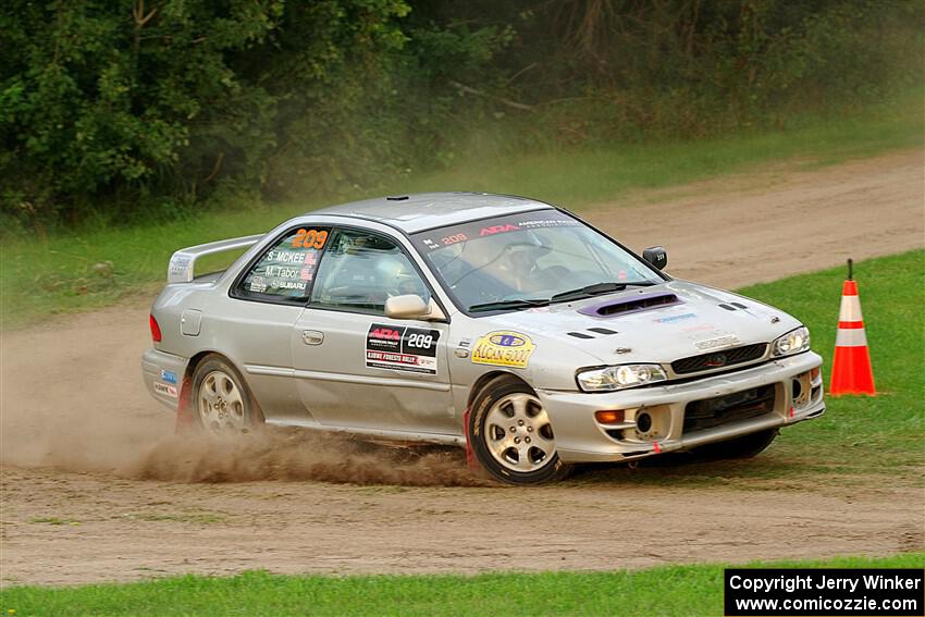 Madelyn Tabor / Sophia McKee Subaru Impreza 2.5RS on SS1, Soo Pass.