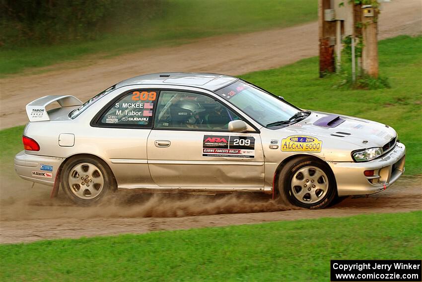 Madelyn Tabor / Sophia McKee Subaru Impreza 2.5RS on SS1, Soo Pass.