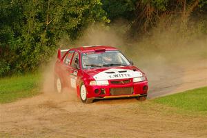 Tyler Witte / Cindi Carlson Mitsubishi Lancer Evo IV on SS1, Soo Pass.