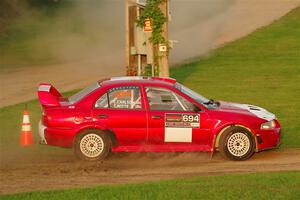 Tyler Witte / Cindi Carlson Mitsubishi Lancer Evo IV on SS1, Soo Pass.