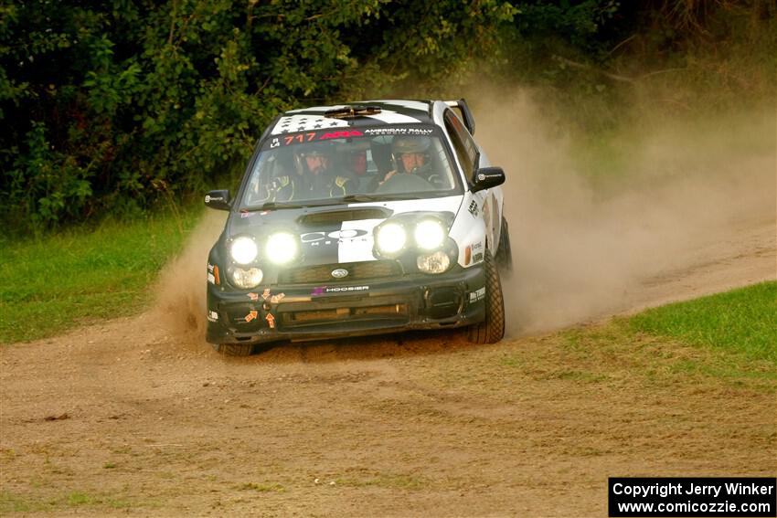 Peter Farrow / Ian Nelson Subaru WRX on SS1, Soo Pass.