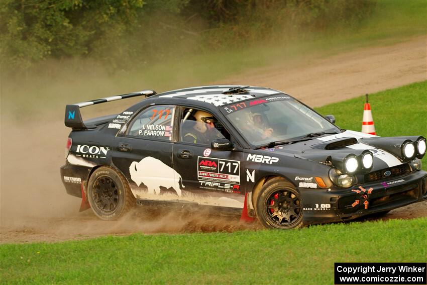 Peter Farrow / Ian Nelson Subaru WRX on SS1, Soo Pass.