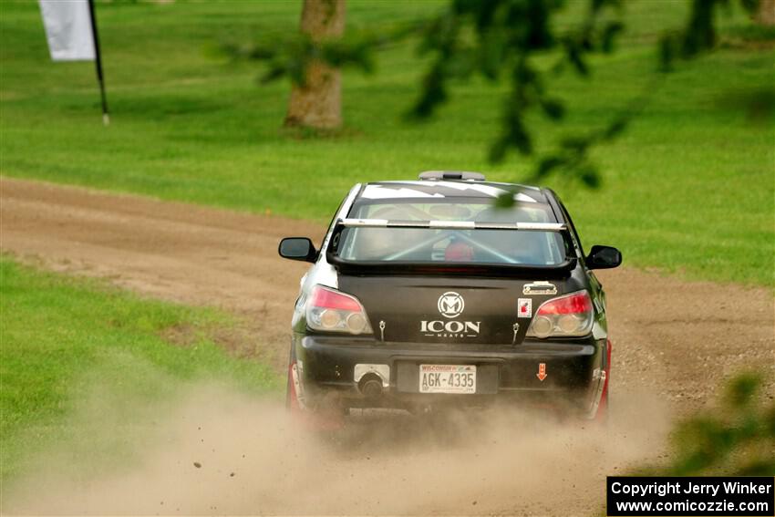 Peter Farrow / Ian Nelson Subaru WRX on SS1, Soo Pass.