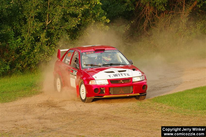 Tyler Witte / Cindi Carlson Mitsubishi Lancer Evo IV on SS1, Soo Pass.