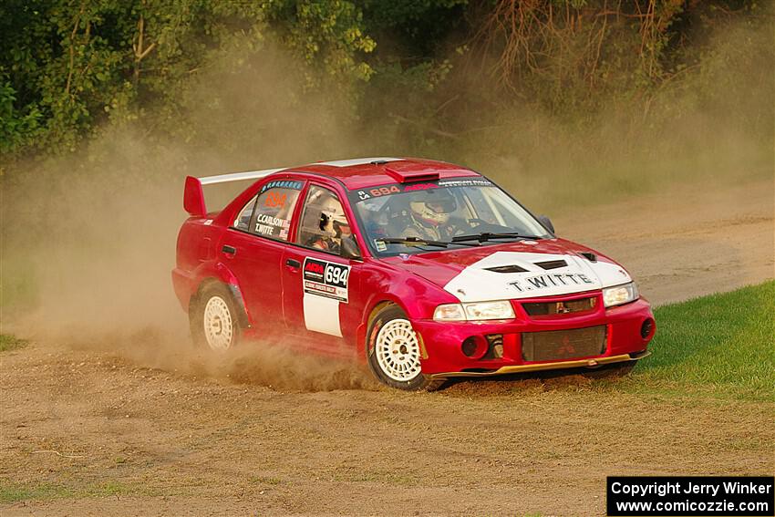 Tyler Witte / Cindi Carlson Mitsubishi Lancer Evo IV on SS1, Soo Pass.