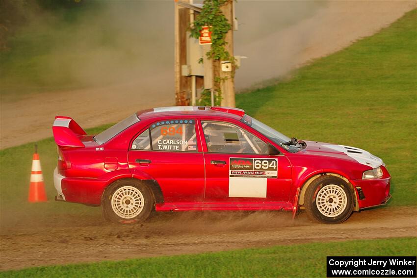 Tyler Witte / Cindi Carlson Mitsubishi Lancer Evo IV on SS1, Soo Pass.