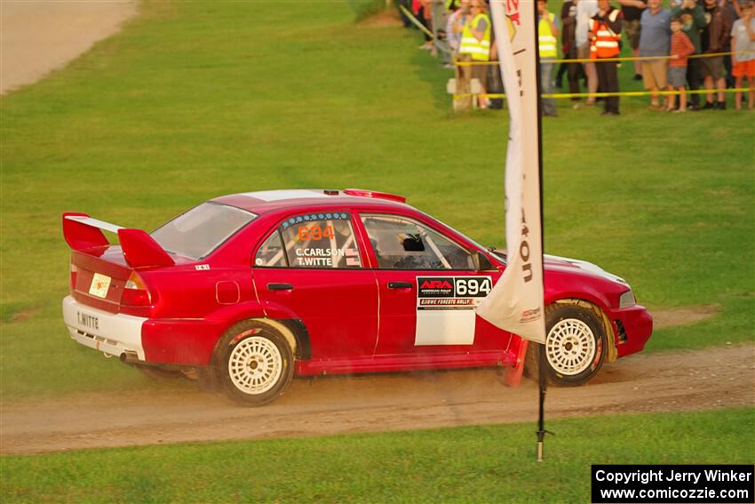 Tyler Witte / Cindi Carlson Mitsubishi Lancer Evo IV on SS1, Soo Pass.