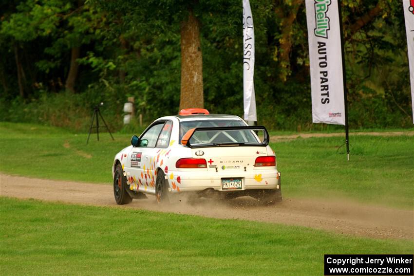 Richard Donovan / Greg Donovan Subaru Impreza on SS1, Soo Pass.