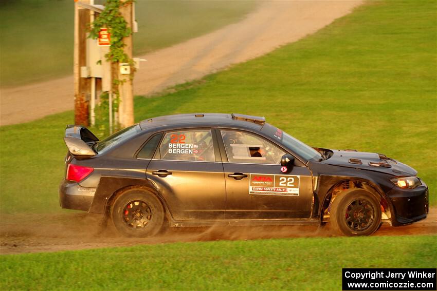 Calvin Bergen / Daryl Bergen Subaru WRX STi on SS1, Soo Pass.