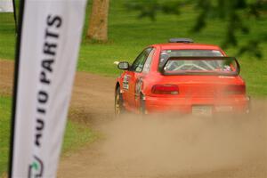 Travis Mattonen / Anikka Nykanen Subaru Impreza on SS1, Soo Pass.