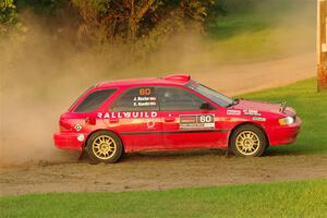 Krishna Gandhi / Jake Baxter Subaru Impreza Wagon on SS1, Soo Pass.