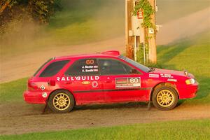 Krishna Gandhi / Jake Baxter Subaru Impreza Wagon on SS1, Soo Pass.