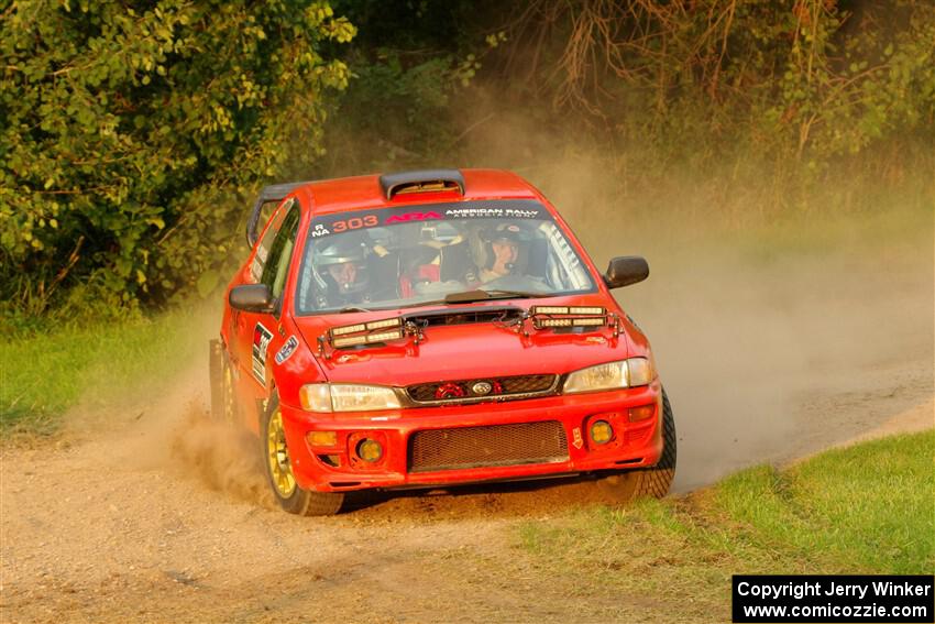 Travis Mattonen / Anikka Nykanen Subaru Impreza on SS1, Soo Pass.