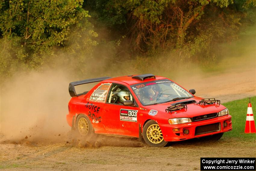 Travis Mattonen / Anikka Nykanen Subaru Impreza on SS1, Soo Pass.