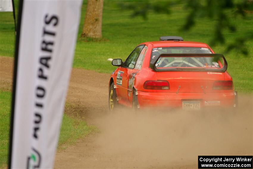 Travis Mattonen / Anikka Nykanen Subaru Impreza on SS1, Soo Pass.