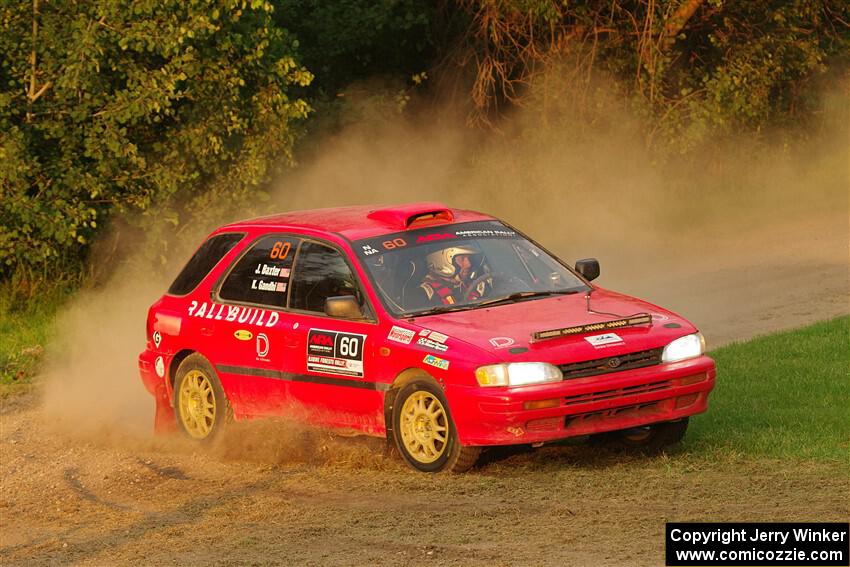 Krishna Gandhi / Jake Baxter Subaru Impreza Wagon on SS1, Soo Pass.