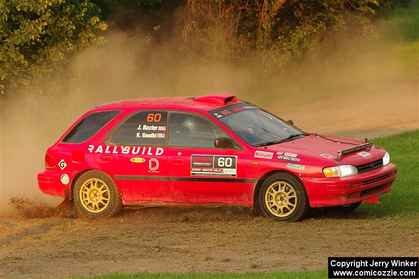 Krishna Gandhi / Jake Baxter Subaru Impreza Wagon on SS1, Soo Pass.