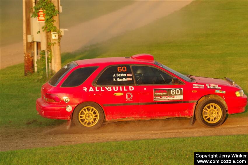 Krishna Gandhi / Jake Baxter Subaru Impreza Wagon on SS1, Soo Pass.