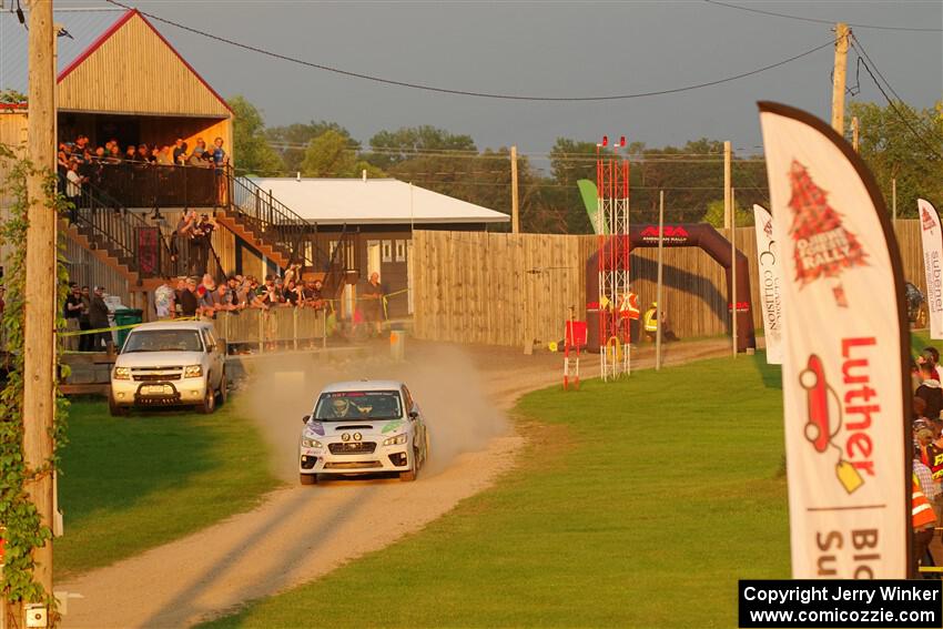 Jamey Randall / Andrew Rausch Subaru WRX on SS1, Soo Pass.