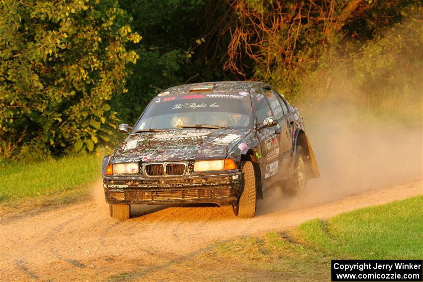 Keenan Phillips / Salina Melotti BMW 328i on SS1, Soo Pass.