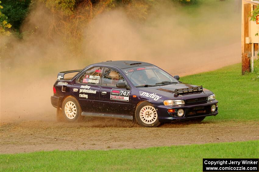 Andy Didorosi / Jamie Willetts Subaru Impreza on SS1, Soo Pass.