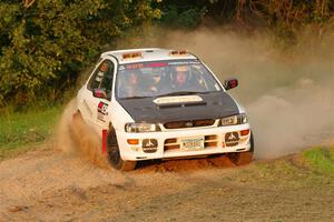 Aidan Hicks / John Hicks Subaru Impreza Wagon on SS1, Soo Pass.