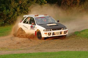 Aidan Hicks / John Hicks Subaru Impreza Wagon on SS1, Soo Pass.