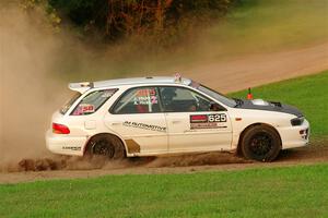 Aidan Hicks / John Hicks Subaru Impreza Wagon on SS1, Soo Pass.