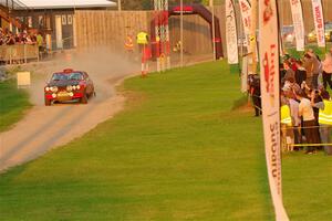 Mike Hurst / Randall Short Ford Capri on SS1, Soo Pass.