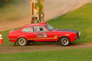 Mike Hurst / Randall Short Ford Capri on SS1, Soo Pass.