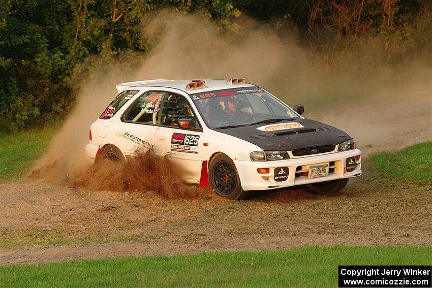 Aidan Hicks / John Hicks Subaru Impreza Wagon on SS1, Soo Pass.