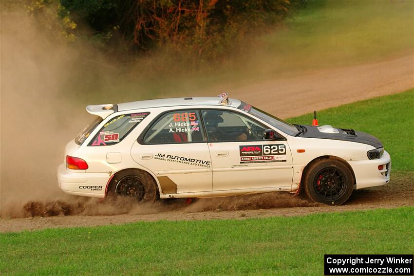 Aidan Hicks / John Hicks Subaru Impreza Wagon on SS1, Soo Pass.