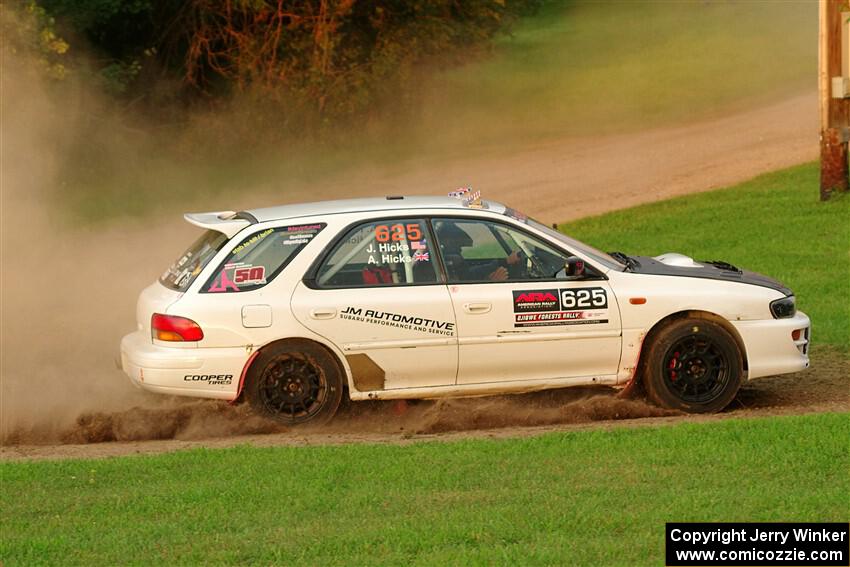 Aidan Hicks / John Hicks Subaru Impreza Wagon on SS1, Soo Pass.